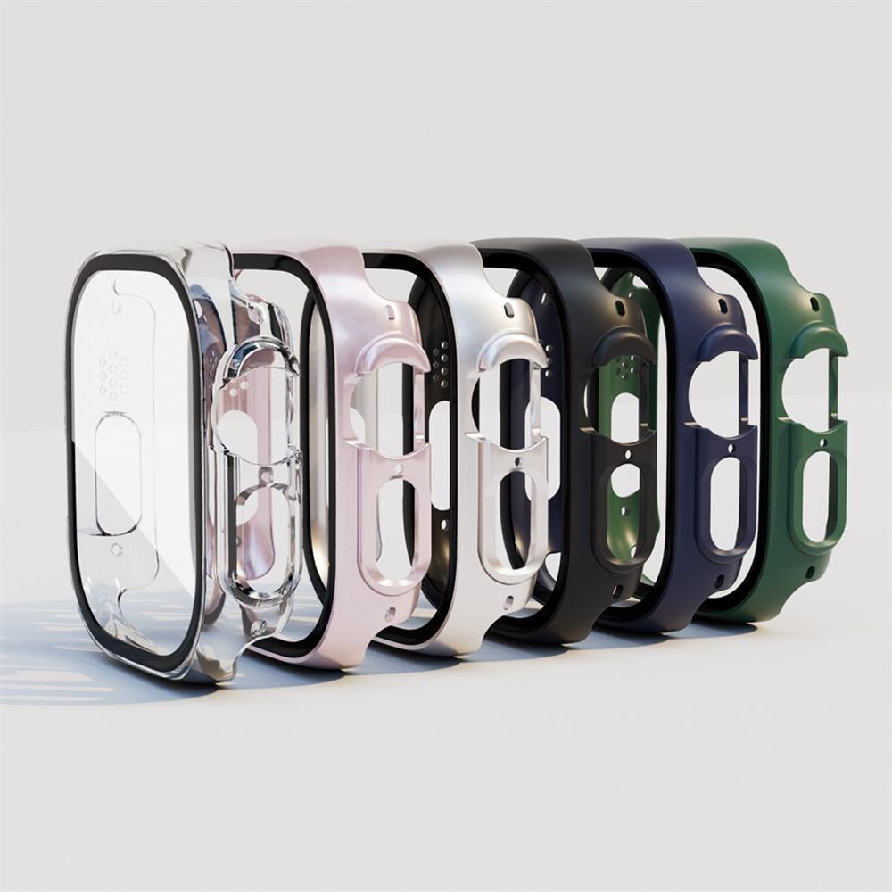 Protector Carcasa Con Vidrio Para Apple Watch Ultra 49mm  / Perla-1