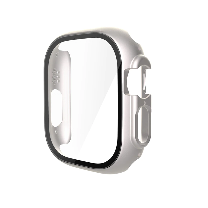 Protector Carcasa Con Vidrio Para Apple Watch Ultra 49mm  / Perla-0