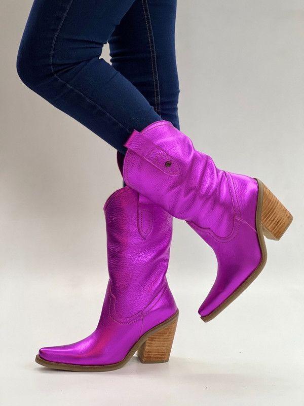 Bota Luna Fucsia violeta Exotica-0