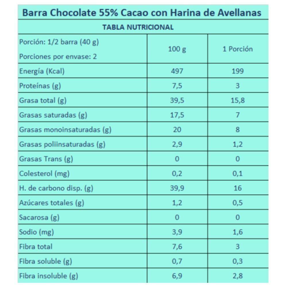 Chocolate Amargo-Avellana Vegana SABORES SIN CULPA-3