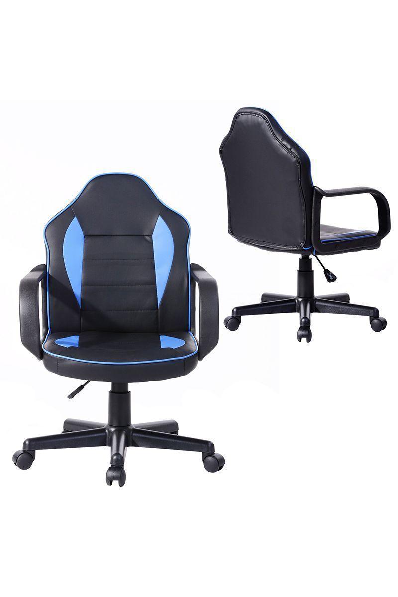 Silla Gamer Racer Ergonómica Escritorio - Azul-3
