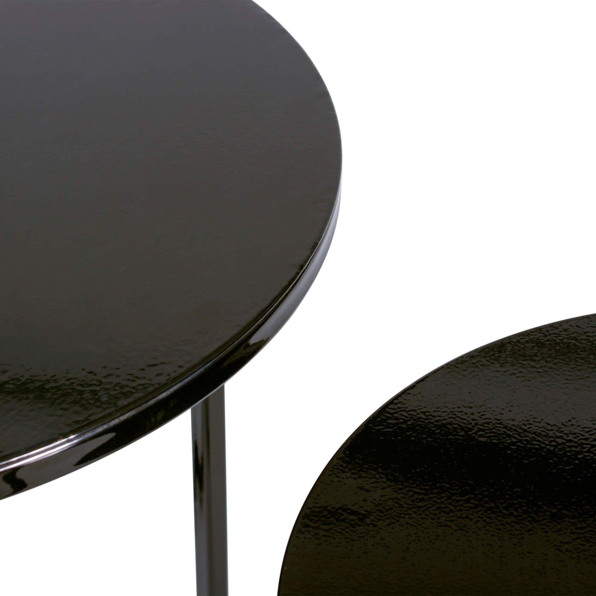 Mesa lateral nido circular | Metal Black-4