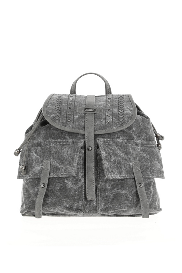Mochila Canvas Gris Humana-0
