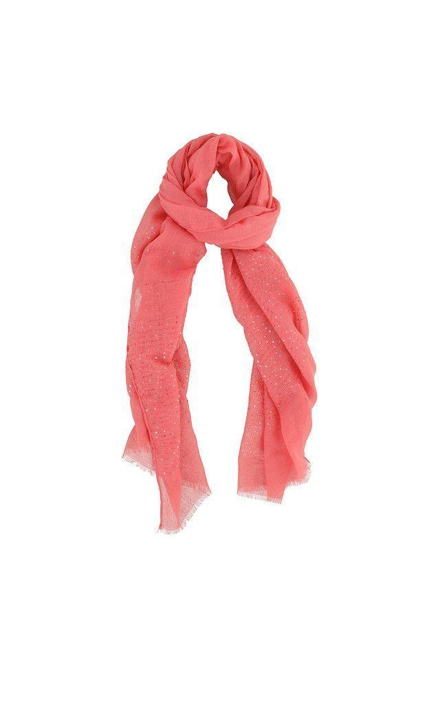 Pañuelo Liso Lentejuelas Coral i-D-0