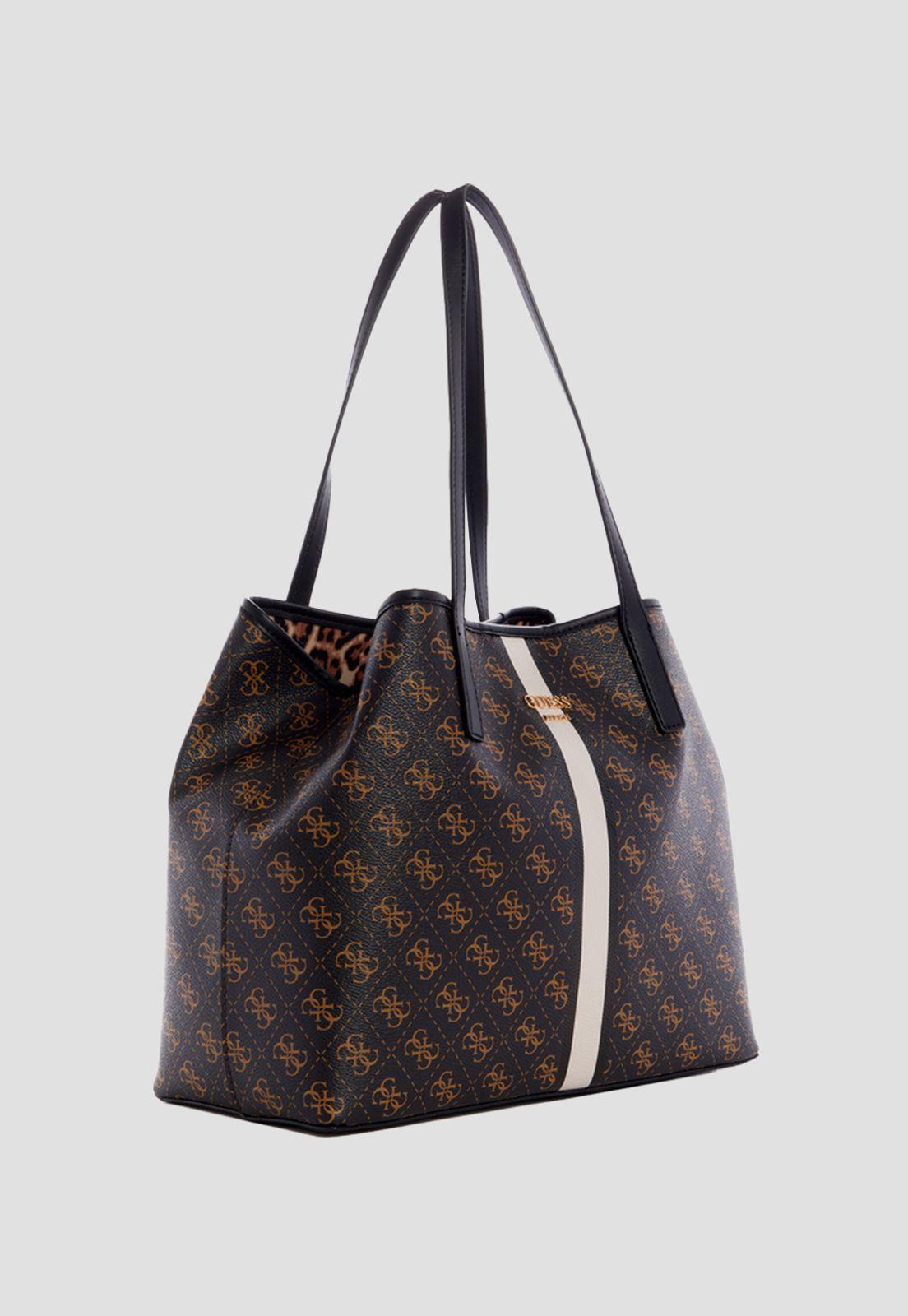 Cartera Vikky Tote Brm Blanco Guess-1