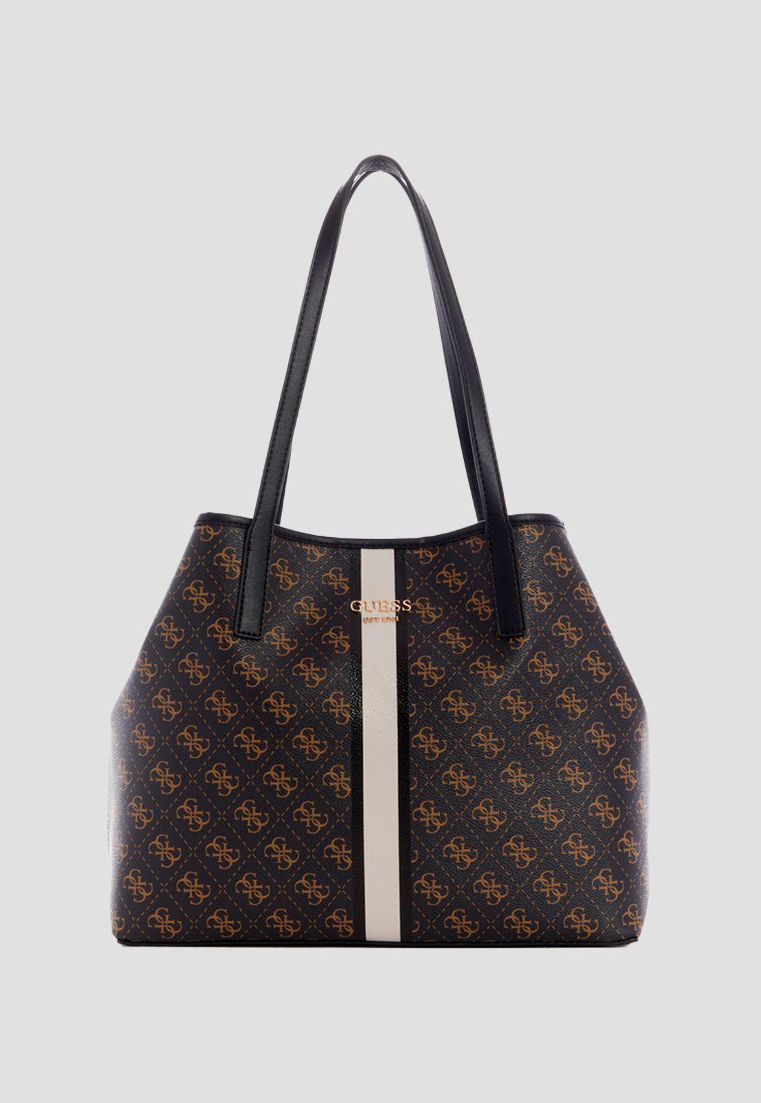 Cartera Vikky Tote Brm Blanco Guess-0