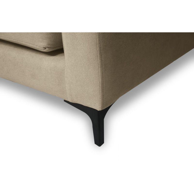 Sofá Alanna Chenille Tipo Lino Beige 2 Cuerpos-2