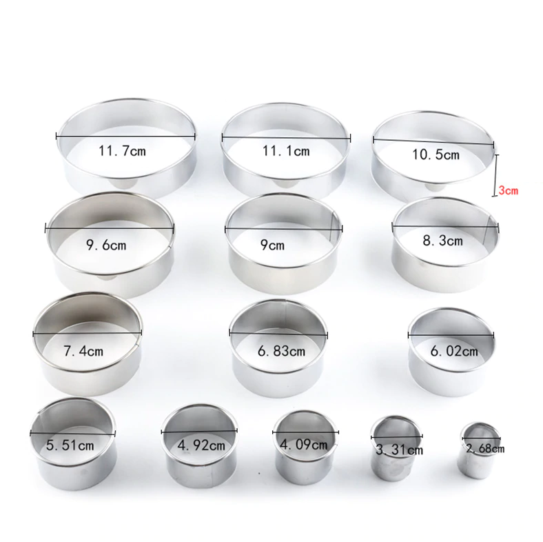 14 Moldes Galletas Circulo Molde De Galleta Cortador Galleta-3