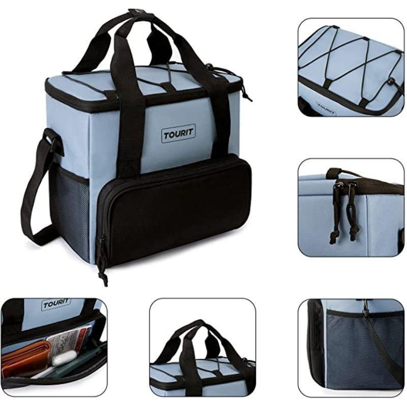 Tourit Cooler Bag refrigerador aislado portátil de 14L - Azul-1