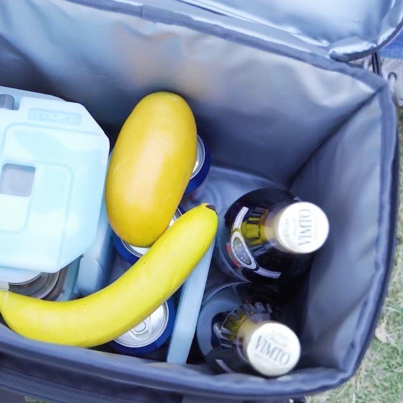 Tourit Cooler Bag refrigerador aislado portátil de 14L - Azul-5