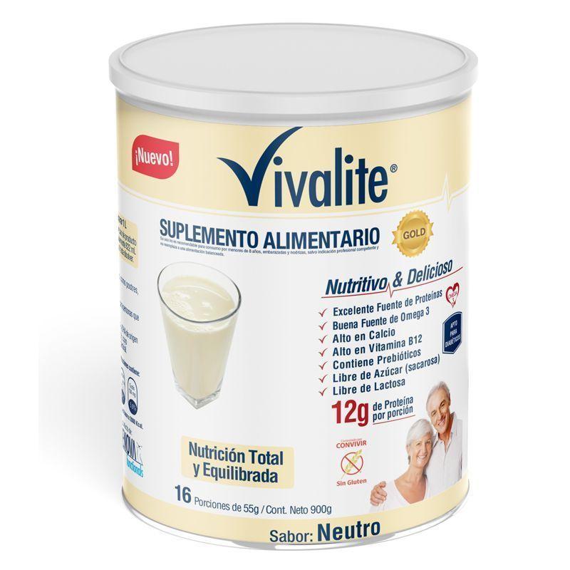 Vivalite Gold Suplemento Sabor Neutro 900gr-0