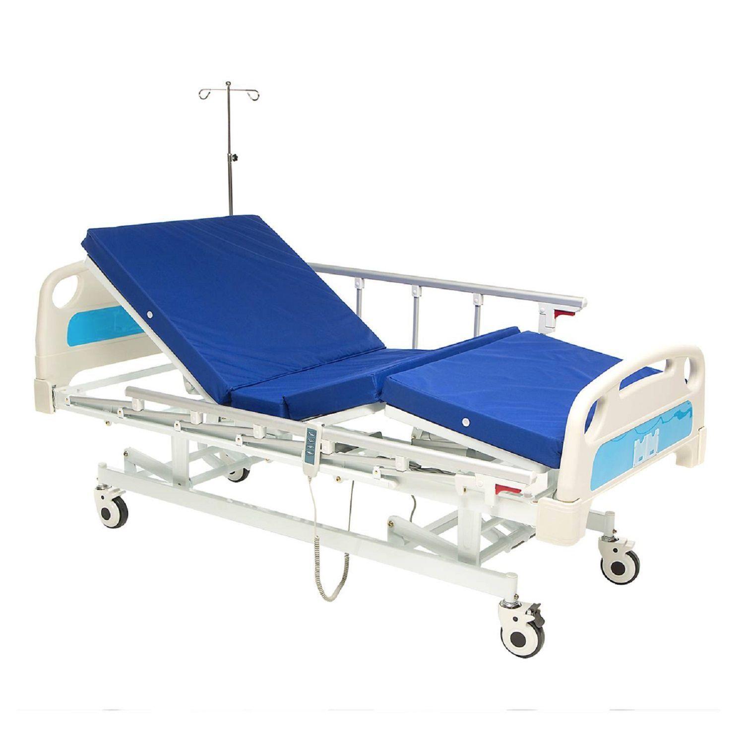 cama clínica eléctrica 5 pcs premium home+colchón-5