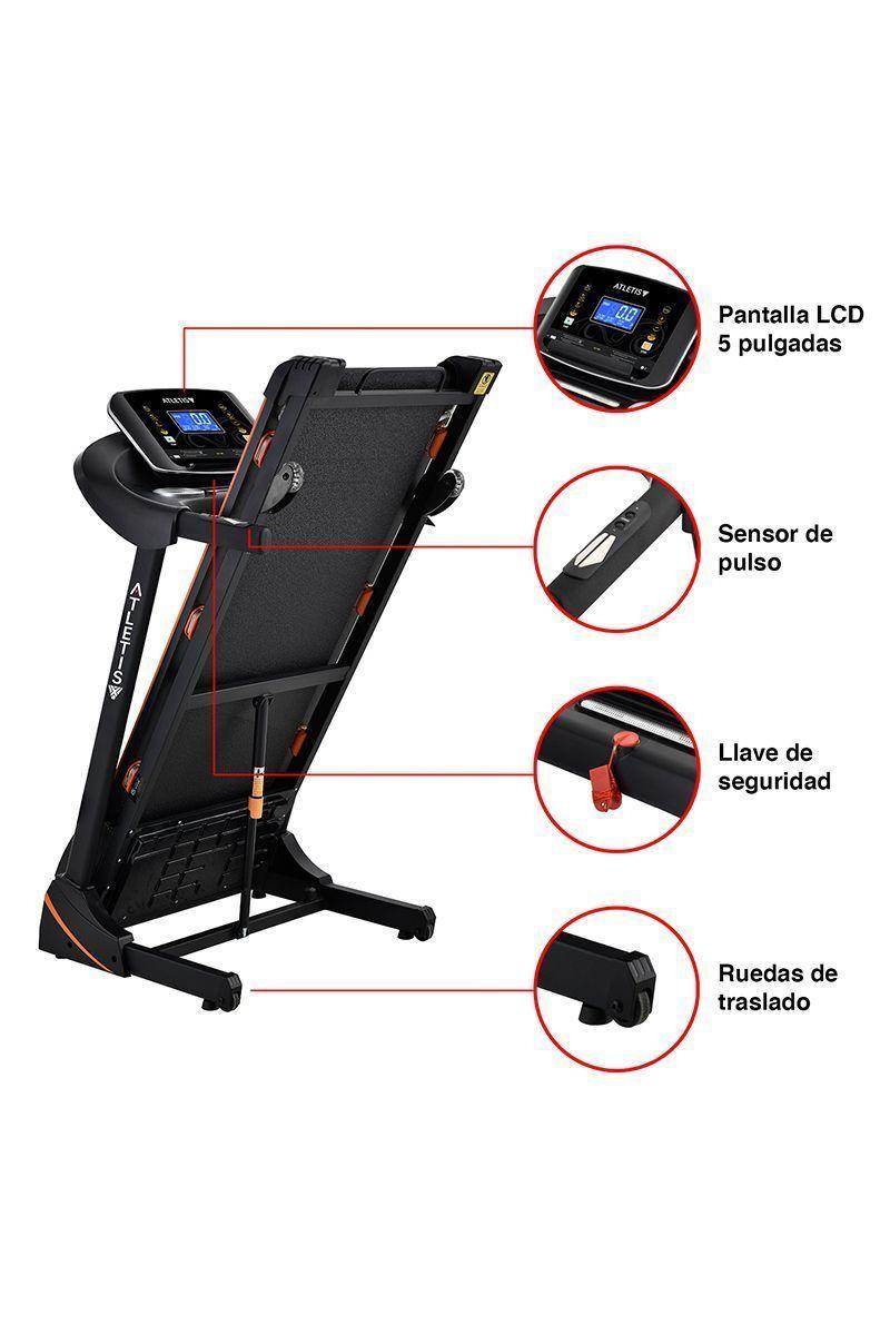 Trotadora Atletis Fit BS8218 LCD 5" MP3 Negro-3