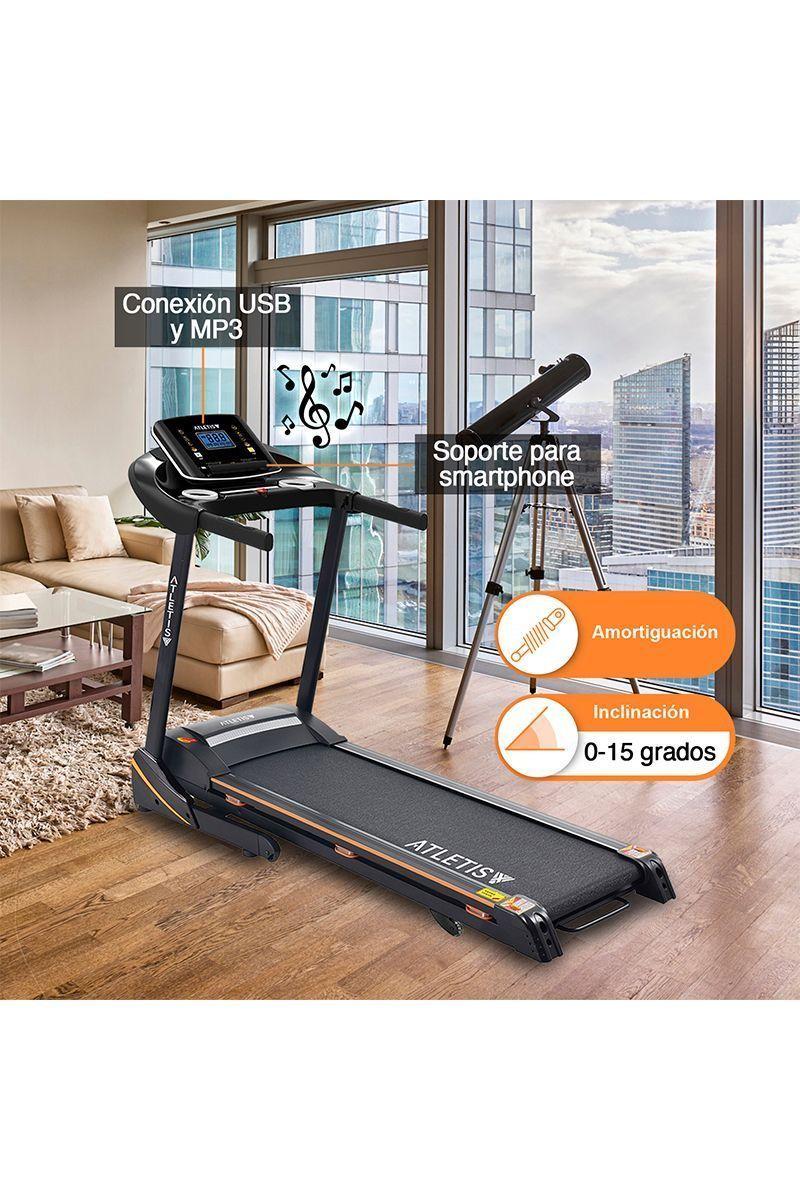 Trotadora Atletis Fit BS8218 LCD 5" MP3 Negro-4