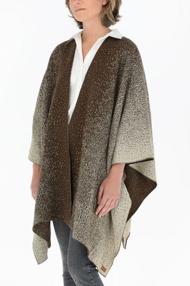 Poncho Café Lurex Humana-2