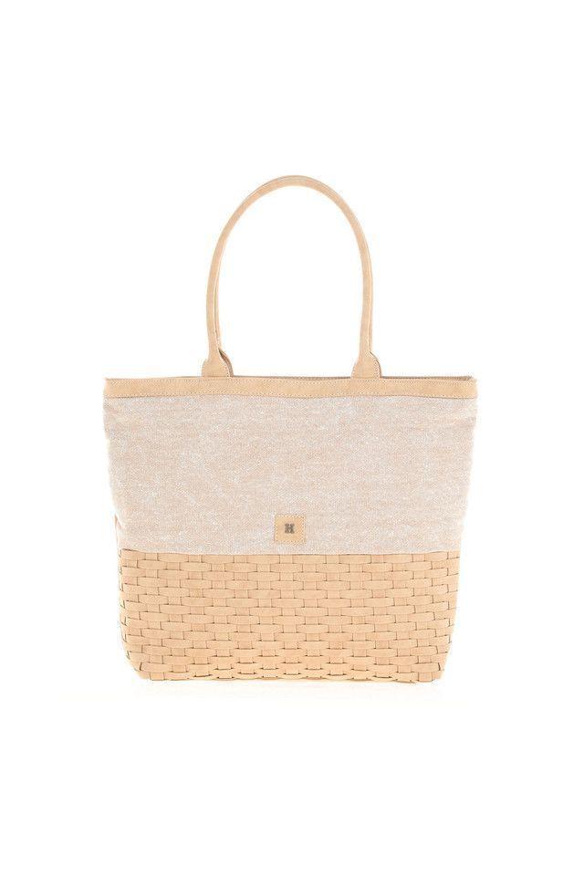 Cartera Hombro Camel Trigal Trama Humana-0