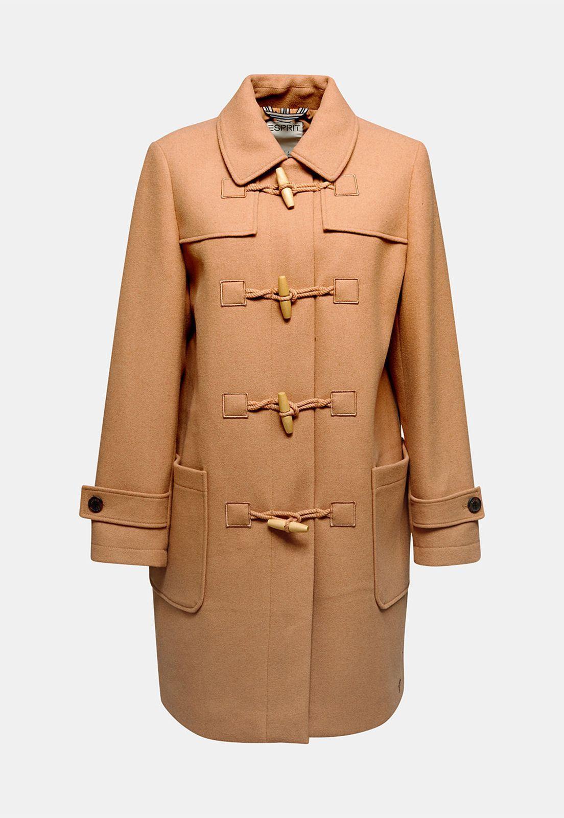 Abrigo Mujer De Lana Con Botones Esprit-3