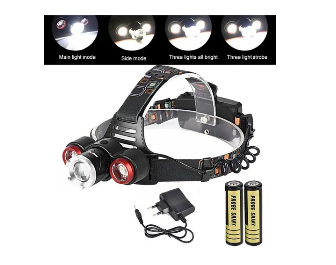 Potente Linterna Minera Led 8500lm T6 + Cob-2