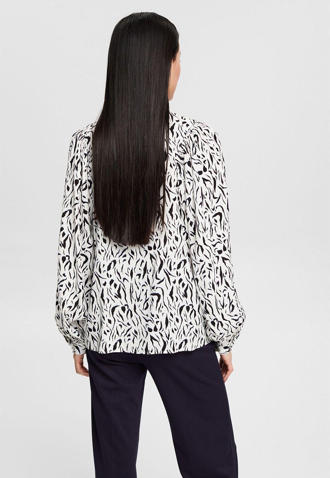 Blusa Cuello V Estampada Esprit-1