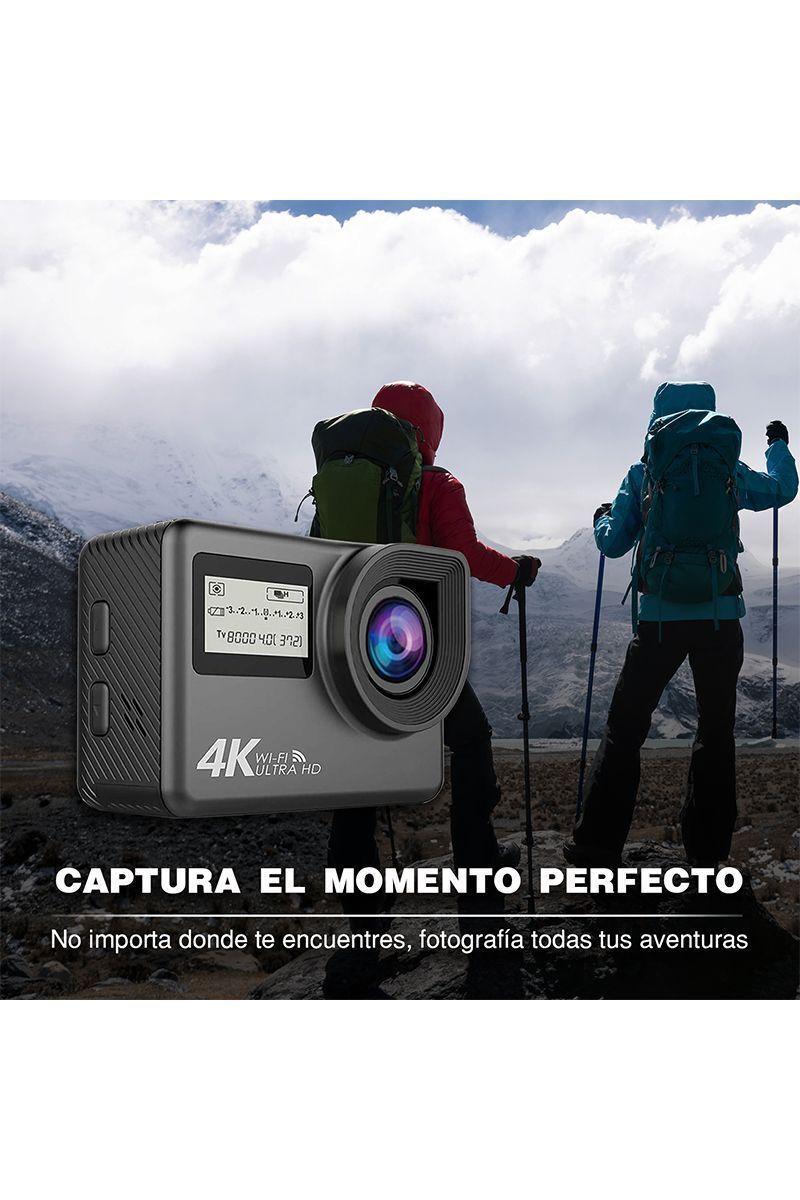 Cámara Deportiva 4K con WiFi y Touch AC-133 Negro-5