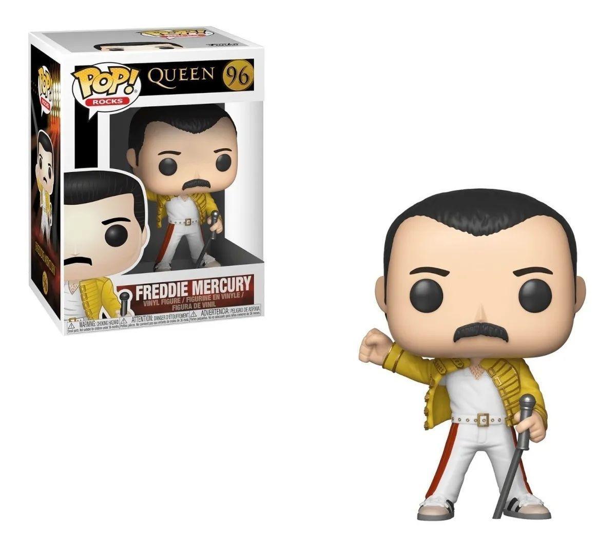 Figura Funko Pop Queen - Freddie Mercury Wembley 96-0