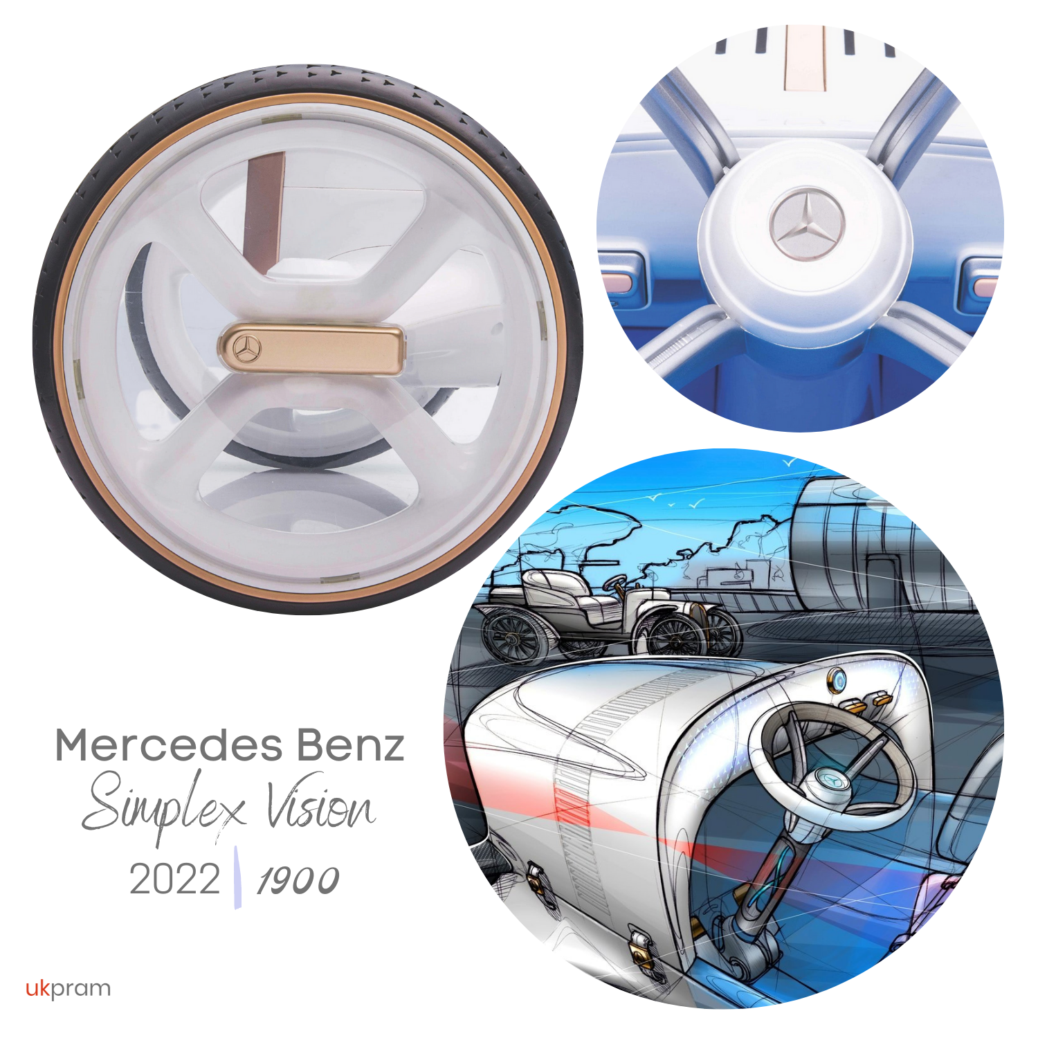 AUTO CLASICO A BATERIA MERCEDES BENZ |UKPRAM-4