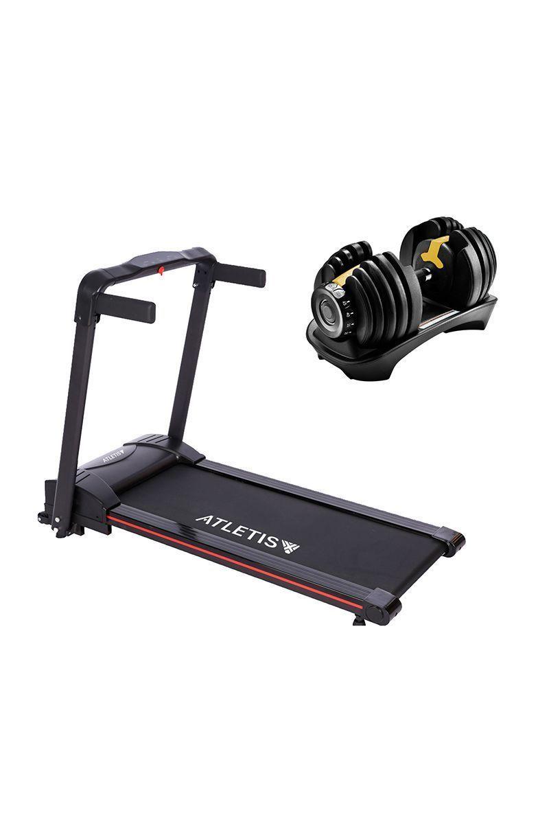 Pack Trotadora Plegable Pro + Mancuerna Ajustable 24 kg Negro-0