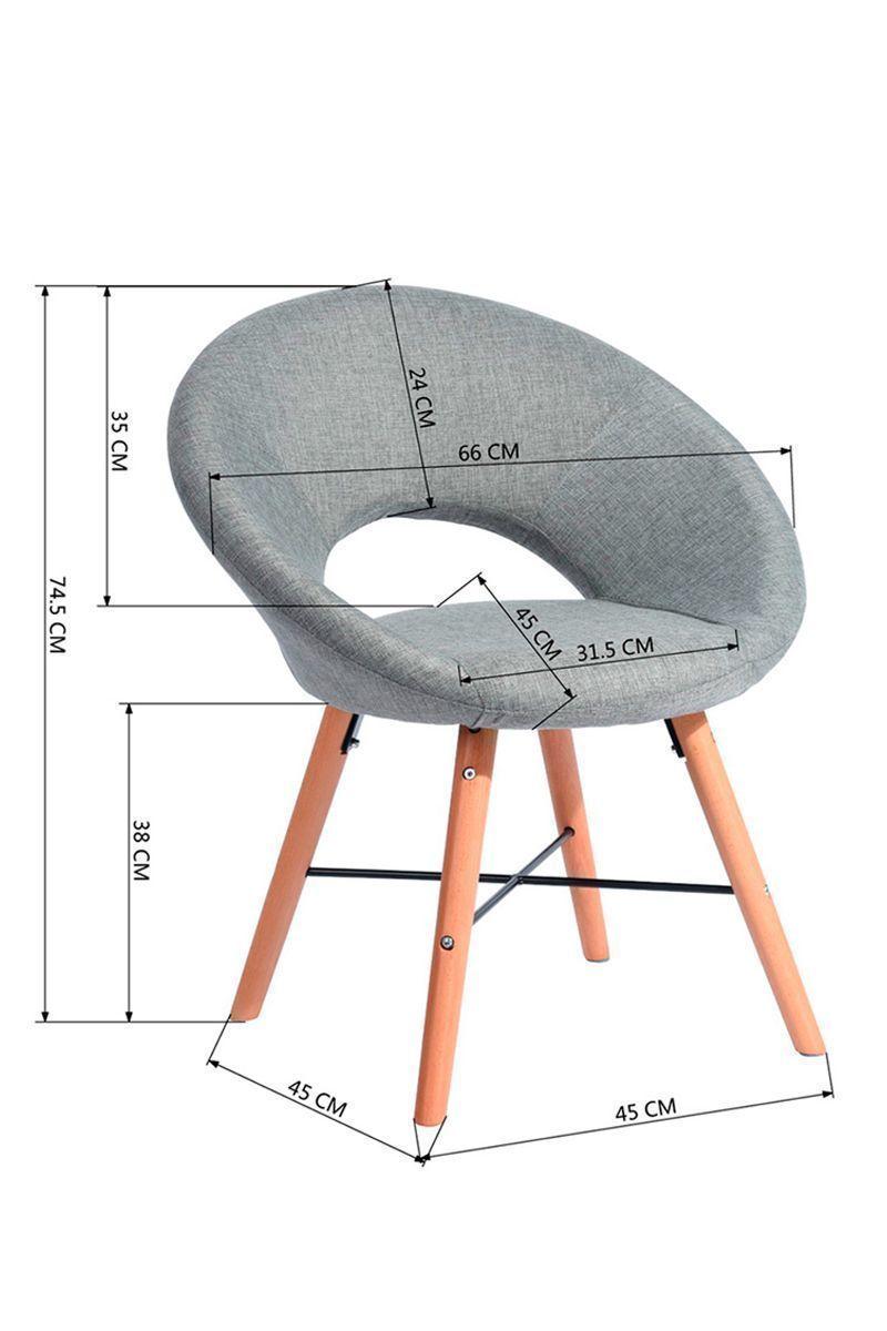 Pack 4 Sillas Comedor Sitial Tela-2