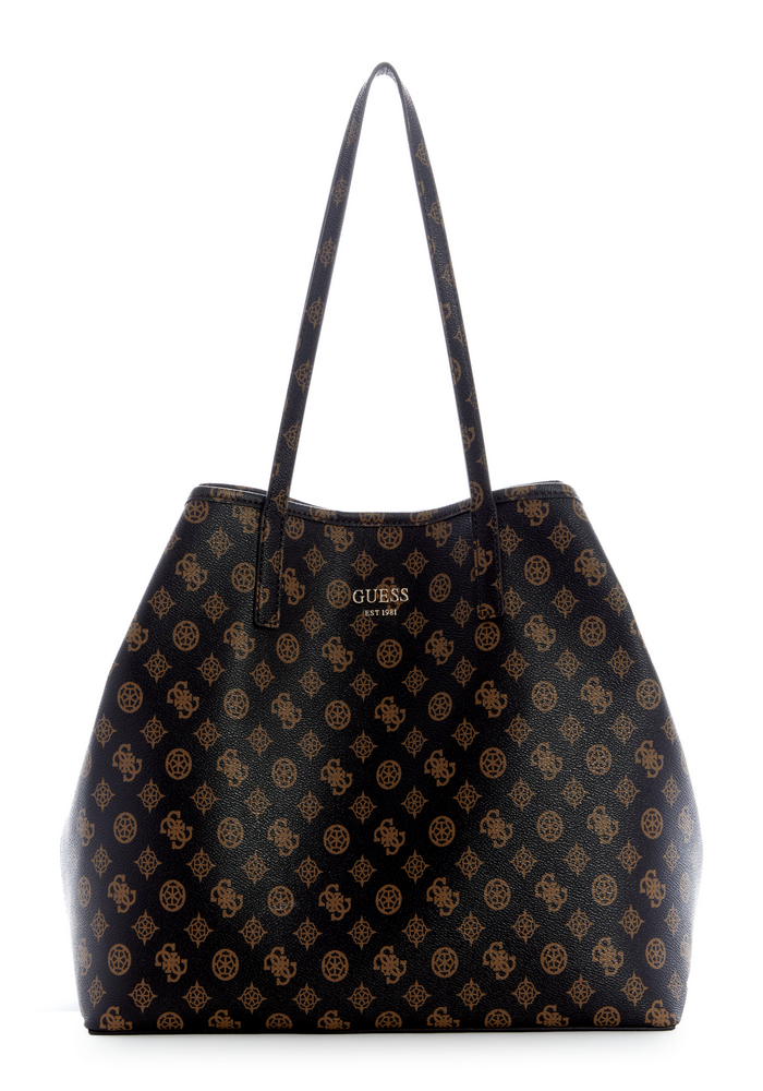 Cartera Vikky Large Tote Bro Café Guess-1