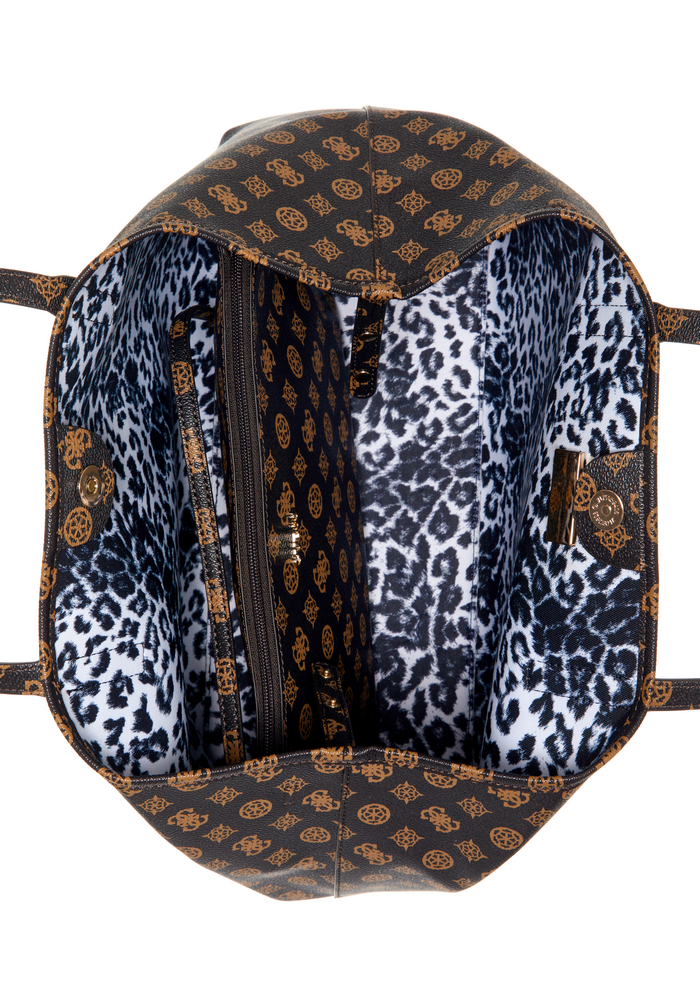 Cartera Vikky Large Tote Bro Café Guess-3