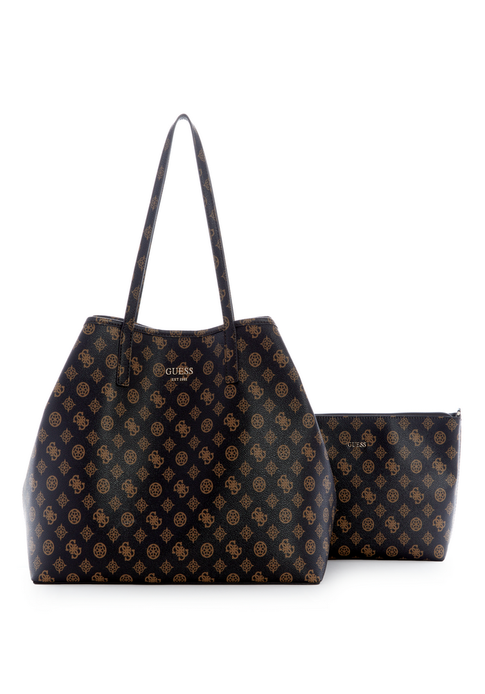 Cartera Vikky Large Tote Bro Café Guess-0