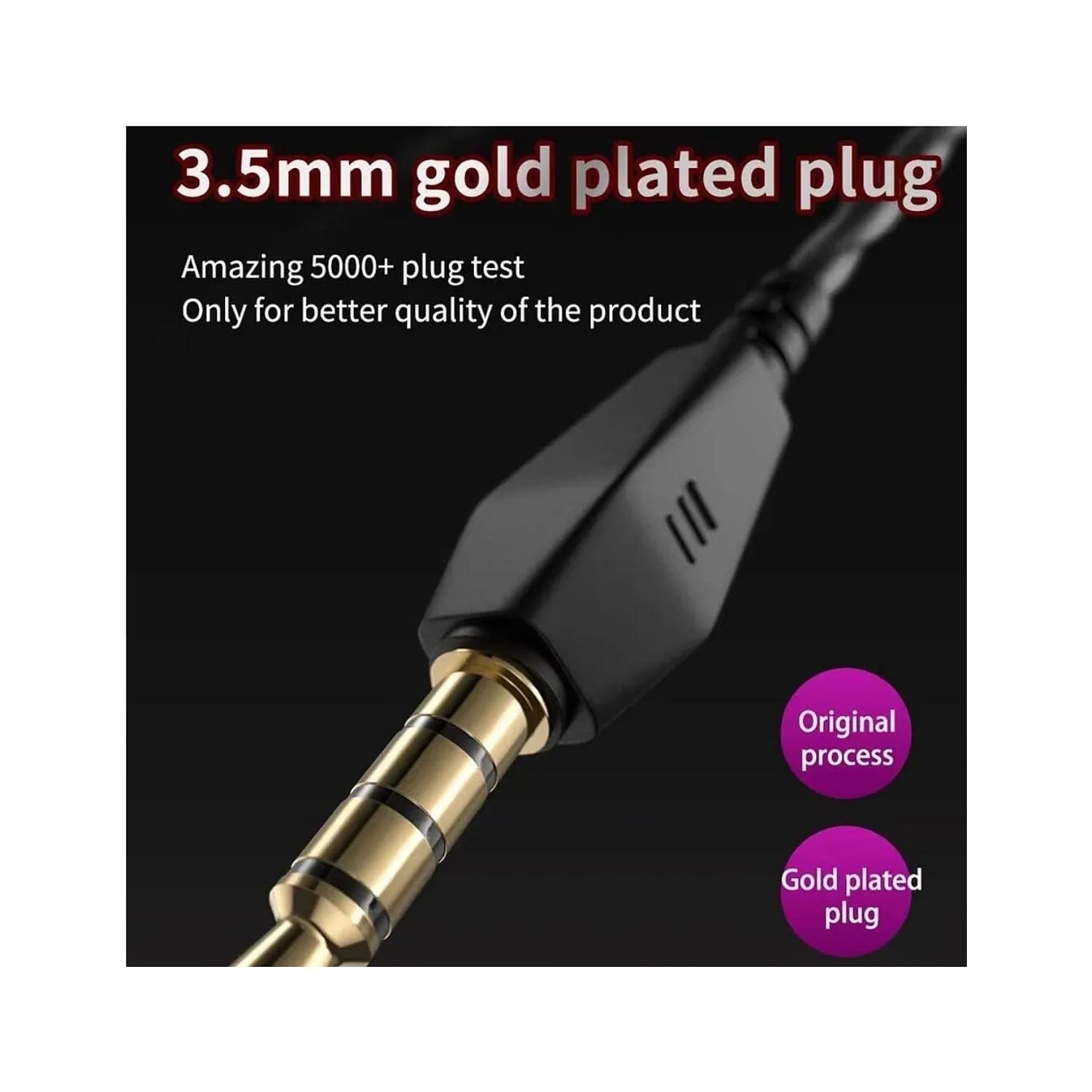 Audifonos  Deportivo Qkz Ak6 Con Cable Jack 3.5mm AZUL-5