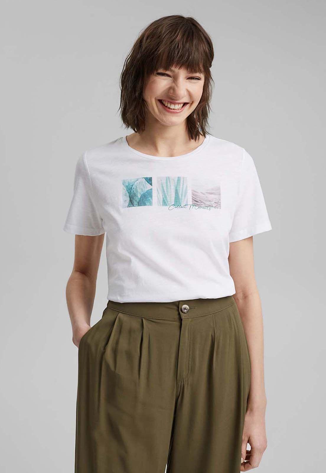 Polera Mujer Manga Corta Lisa Esprit-0