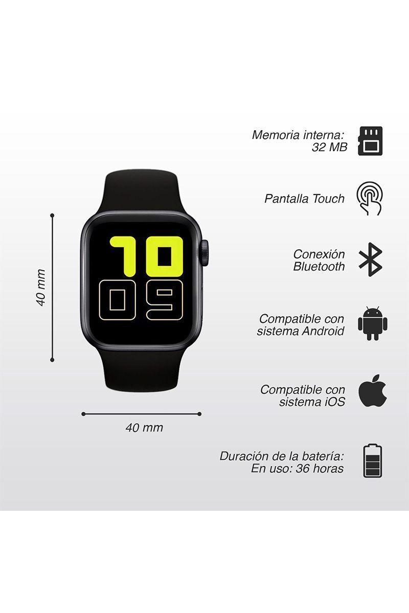 Smartwatch Reloj Inteligente T500 Negro-2