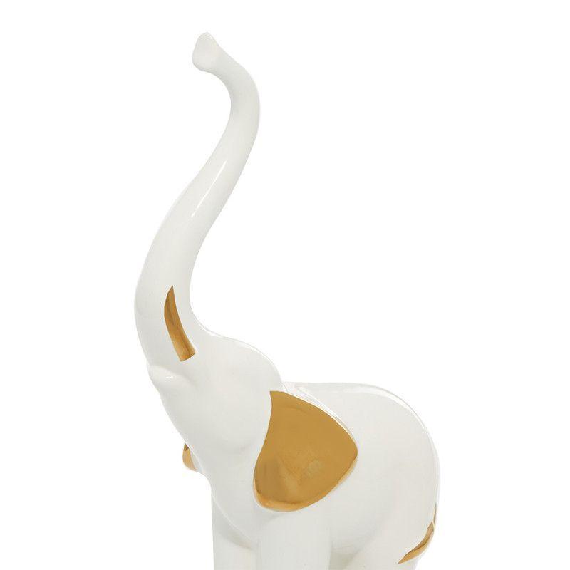 Set Esculturas Elefantes Porcelana-4