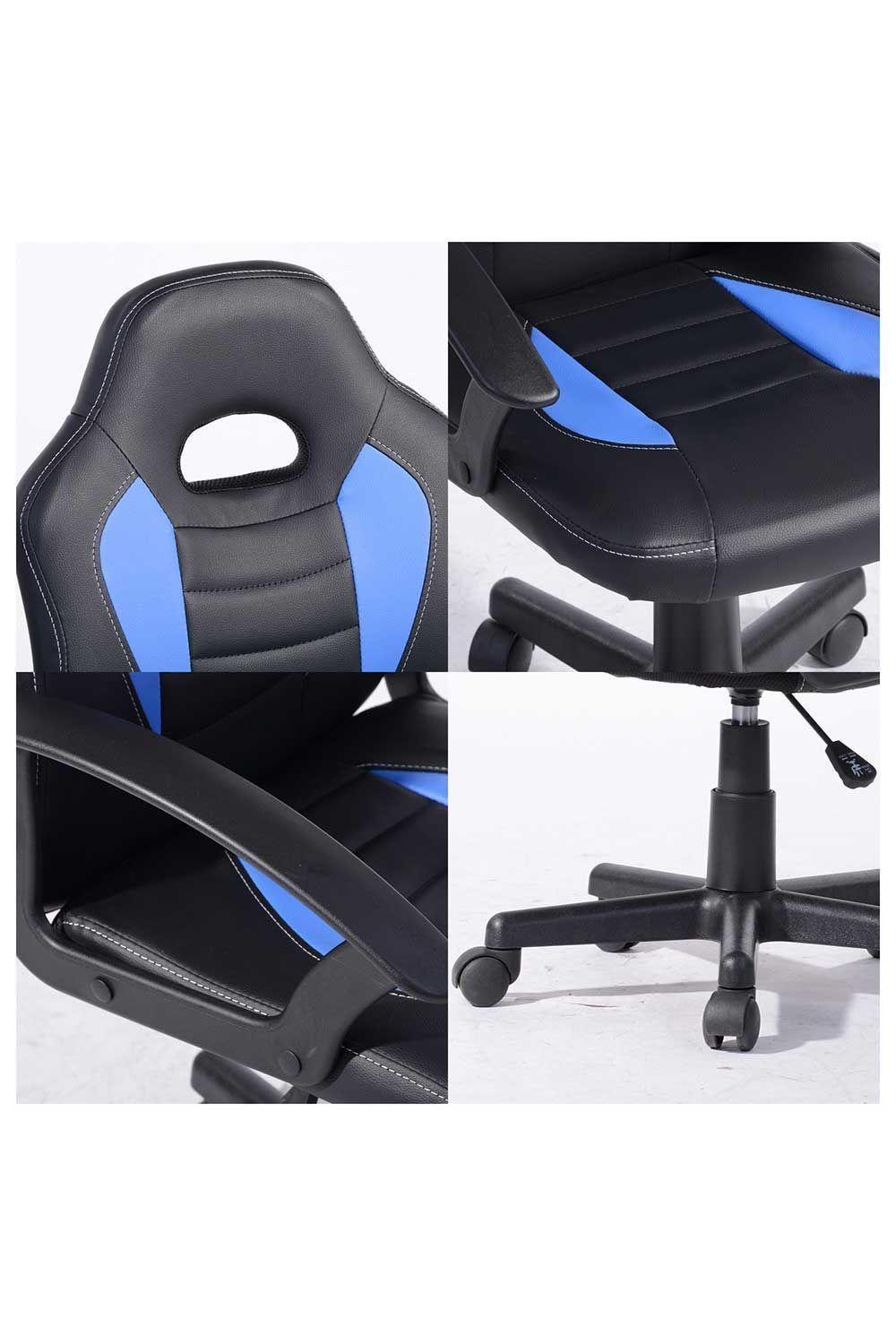 Silla Gamer Rolling Ergonómica Azul-5