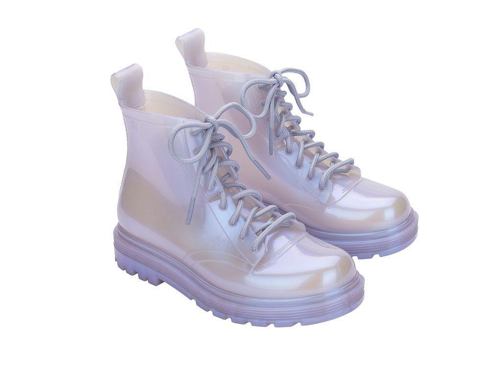 Botin Infantil Coturno Azul Perlado Mini Melissa-3