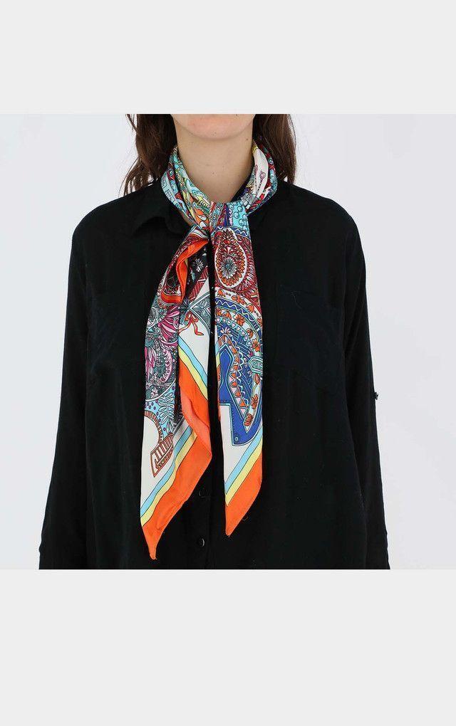 Pañuelo Bandana Estampado Toulouse Azúl Humana-2