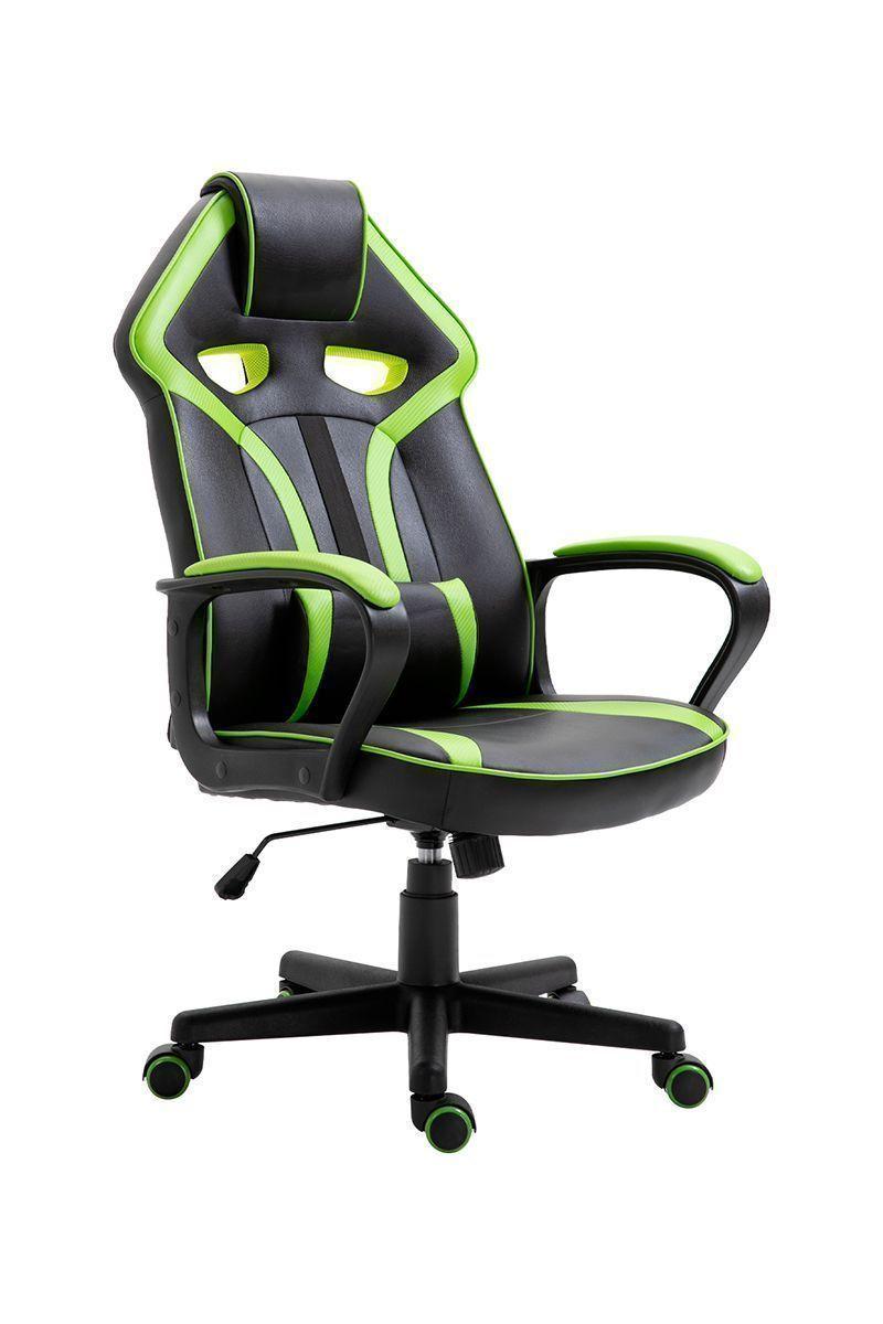 Silla Gamer Extreme Game PVC Base Nylon - Verde-0