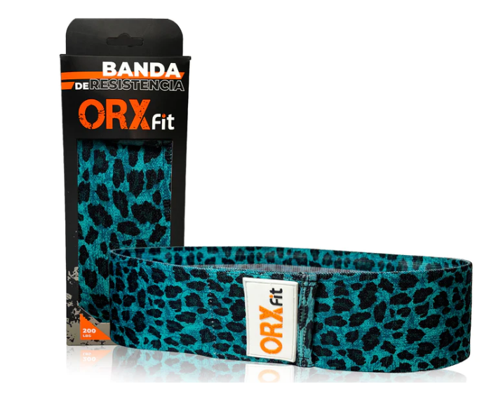 BANDA ELASTICA DE RESISTENCIA -  PRINT TURQUESA - ORXFIT-0