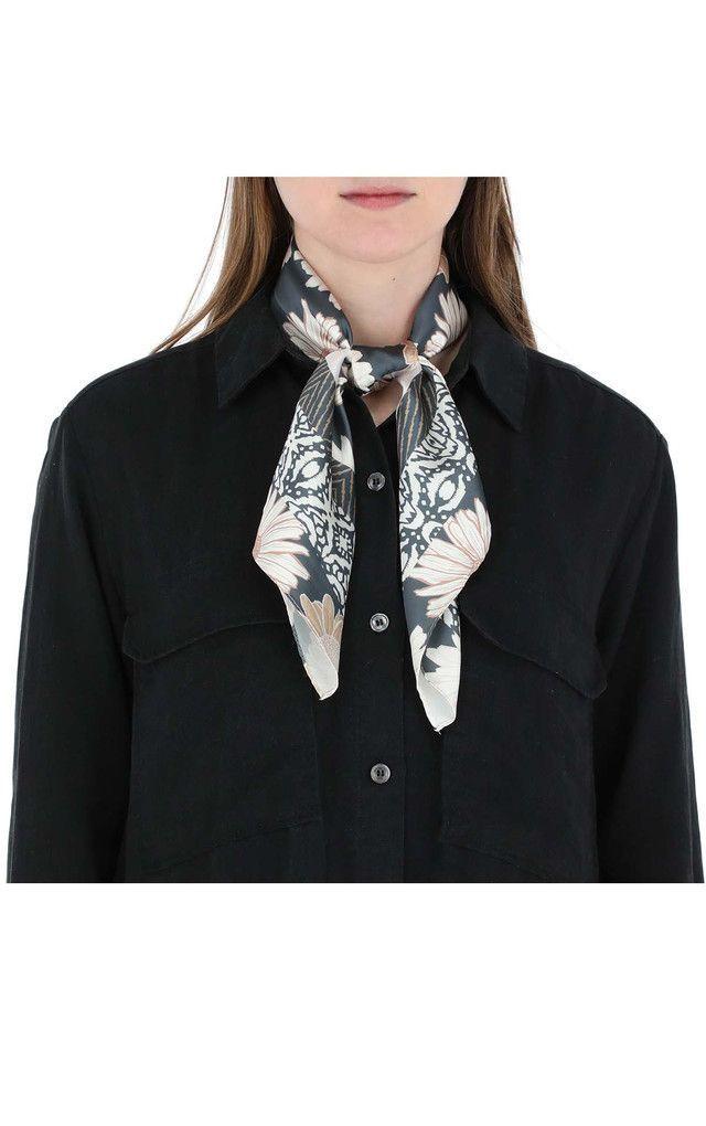 Pañuelo Bandana Flowers Beige Humana-2