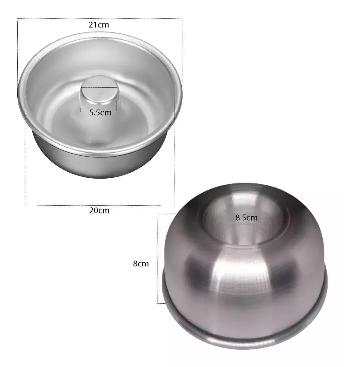 Molde Torta Molde Queque Redondo Molde Aluminio Flanera20cm-1