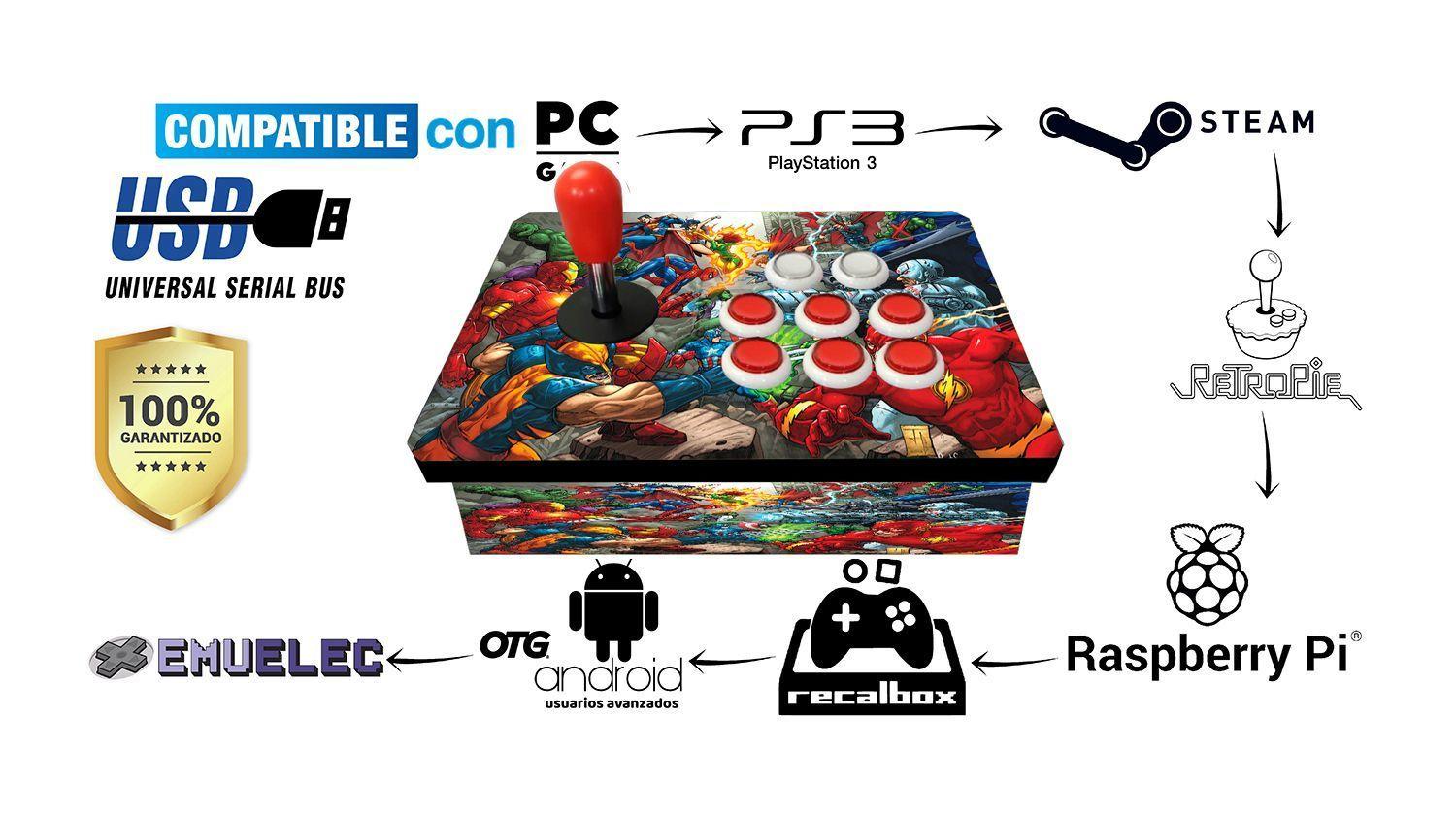 JOYSTICK ARCADE SIMPLE USB -MARV-VS-DC-1