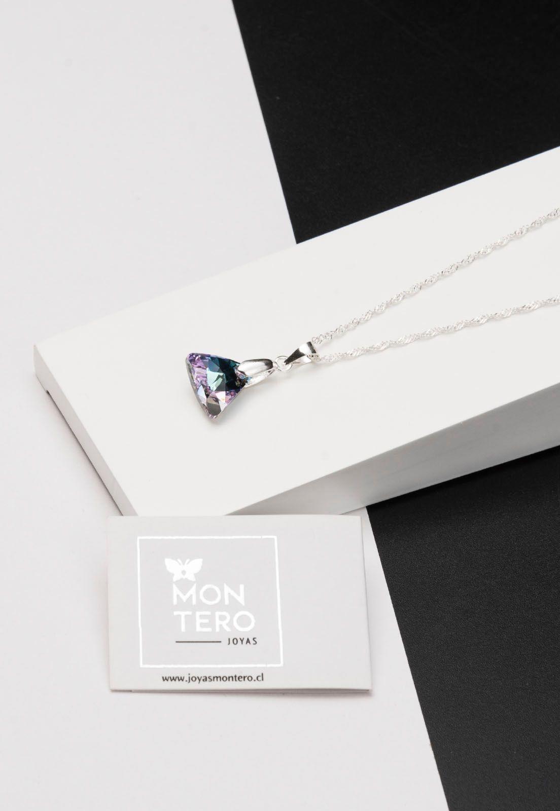 Collar Trinidad Cristales Genuinos Vitral Light-2