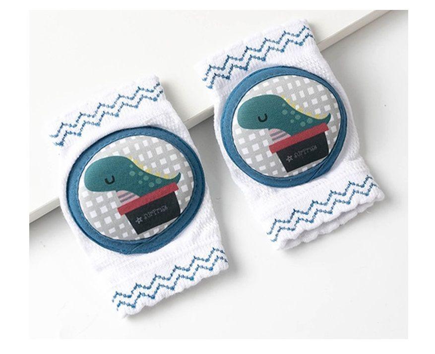 Par Rodillera Gateo Bebe Antideslizante Transpirable Celeste-0