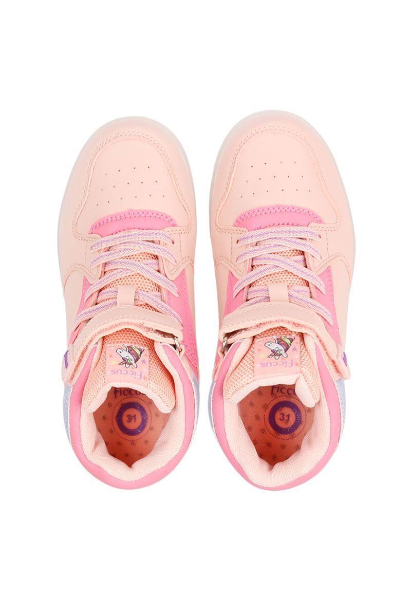 Zapatilla led powerlight velcro a correr niña 958-2