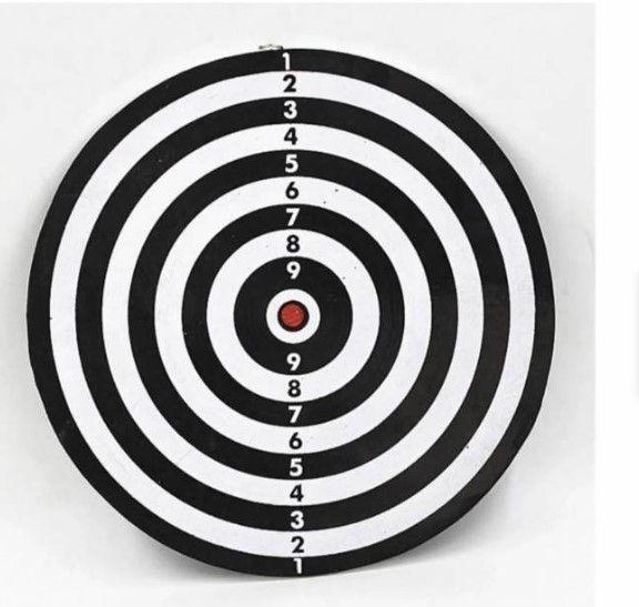 Juego De Dardos Tiro Al Blanco Tablero Reversible + 4 Dardos-3