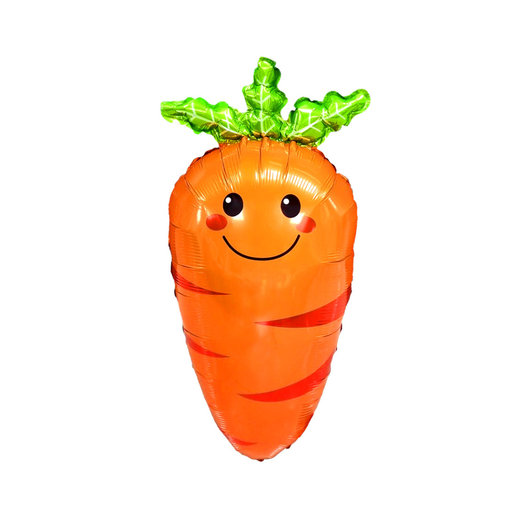 Globo Metálico Zanahoria Feliz 36x64 X1 Uni-0