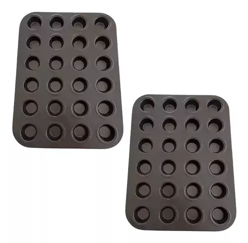 Pack X2 Molde 24 Cupcakes Molde Cupcake Molde Para Tortas-0