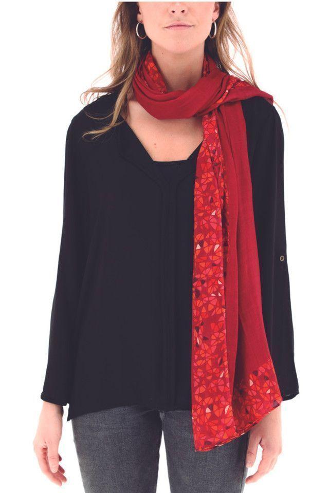 Pañuelo Spots Burdeo Humana-0